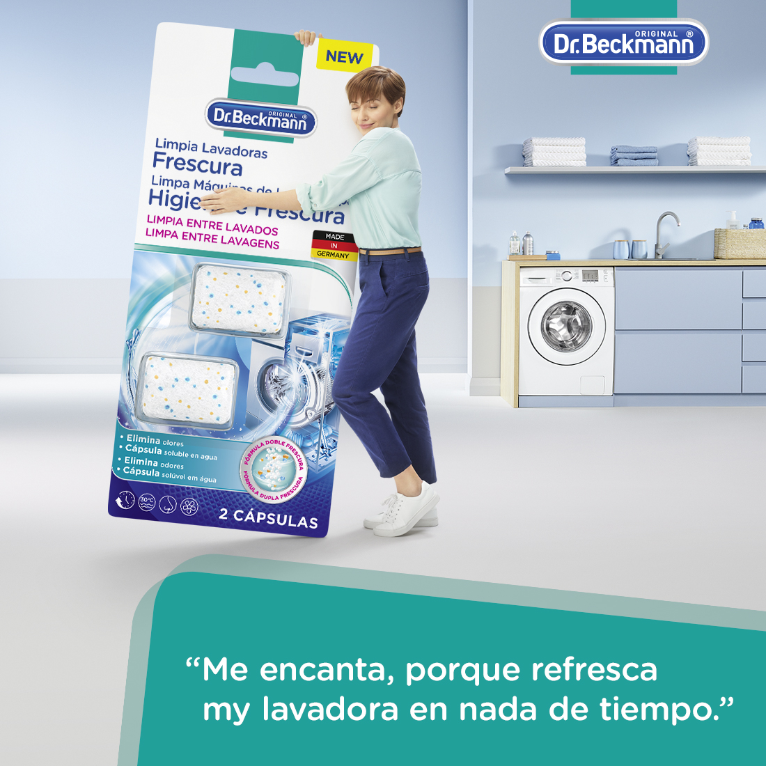 Limpia Lavadoras Frescura Dr. Beckmann, ¿Necesitas limpiar tu lavadora  rápida y fácilmente? 💧 Relaaax 🤩🕔 👉